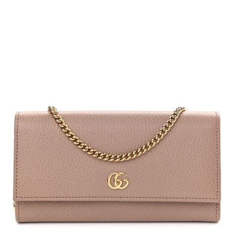 gucci petite marmont wallet on a chain porcelain rose|Gucci signature wallet on chain.